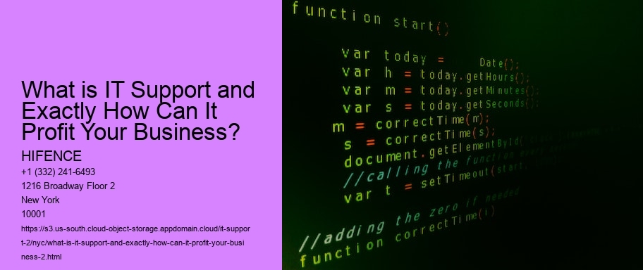 What is IT Support and Exactly How Can It Profit Your Business?
