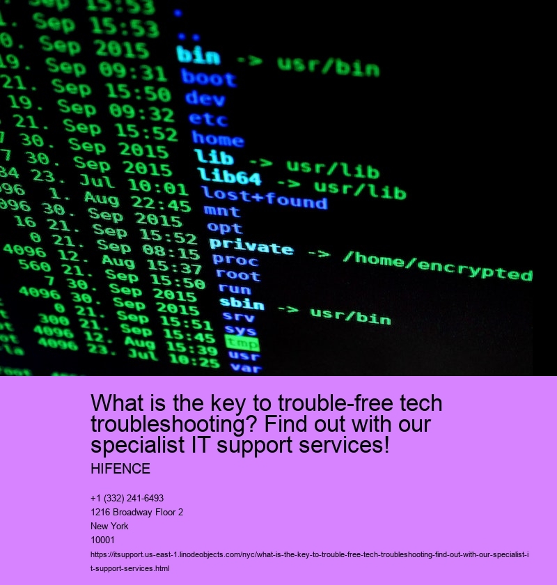 What is the key to trouble-free tech troubleshooting? Find out with our specialist IT support services!