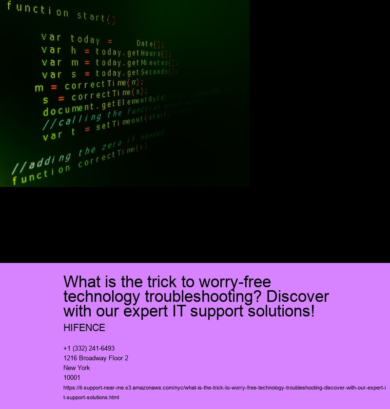 What is the trick to worry-free technology troubleshooting? Discover with our expert IT support solutions!