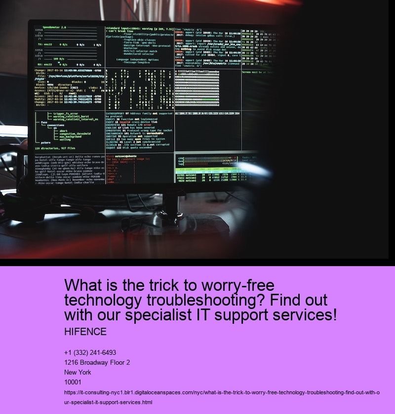 What is the trick to worry-free technology troubleshooting? Find out with our specialist IT support services!