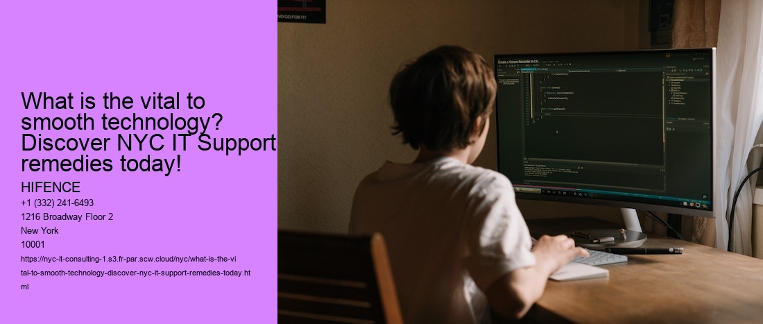 What is the vital to smooth technology? Discover NYC IT Support remedies today!